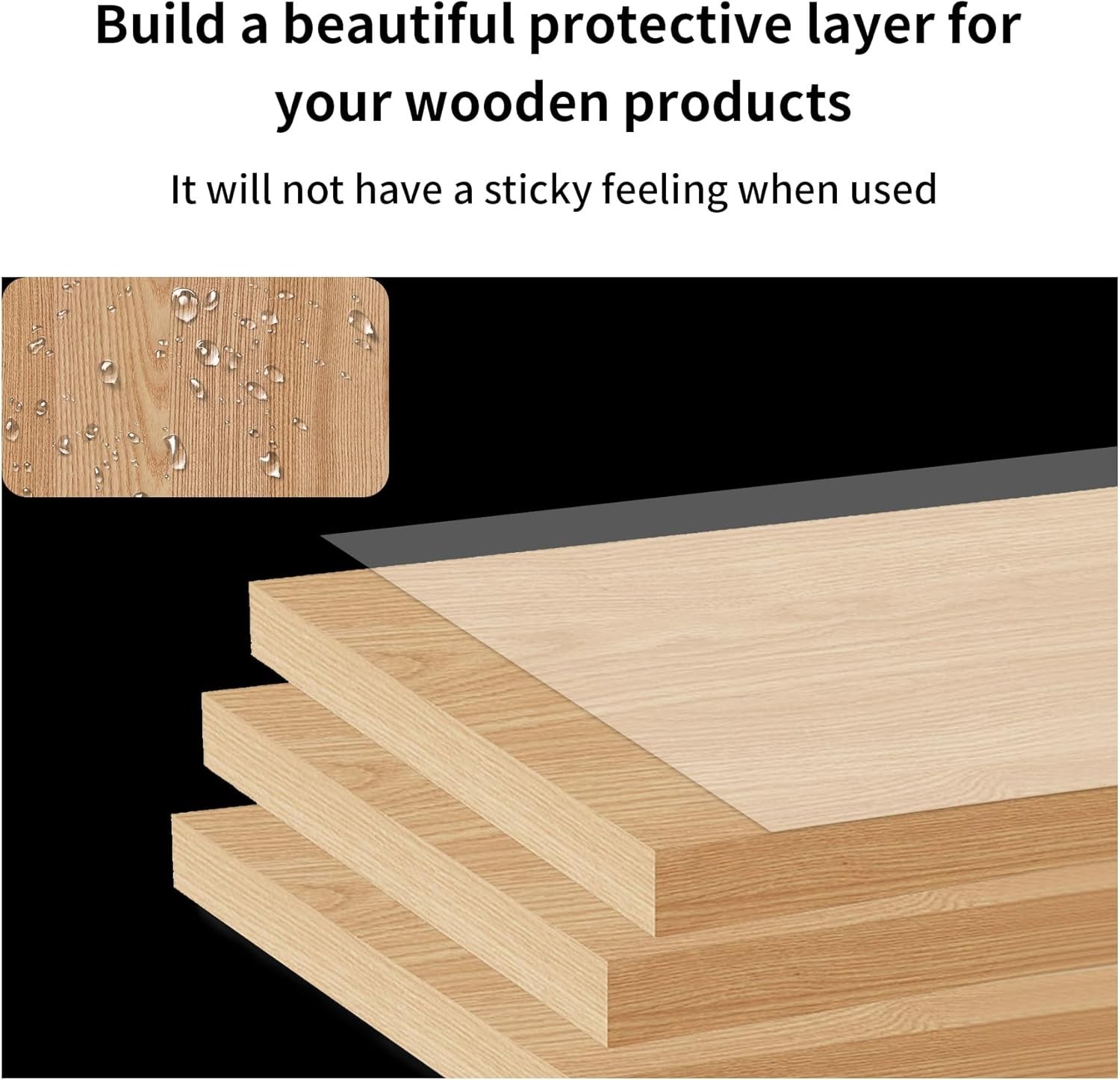 8 oz 100% Natural Pure Tung Oil for Wood Finishing Food Grade Safe, Waterproof T