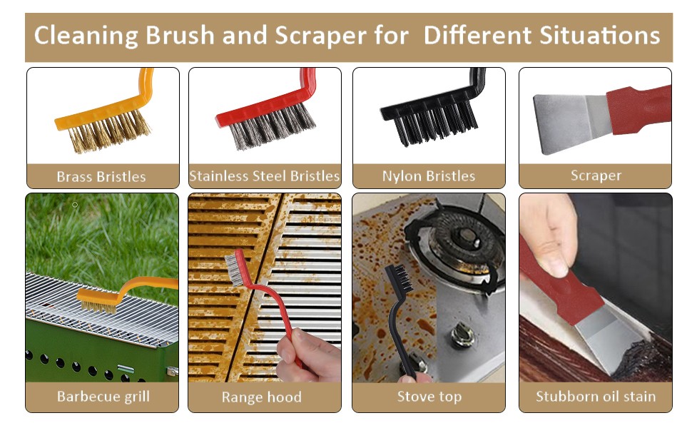 15Pcs Household Gap Cleaning Brush Set, Grout Cleaner Brush, Hard Bristle