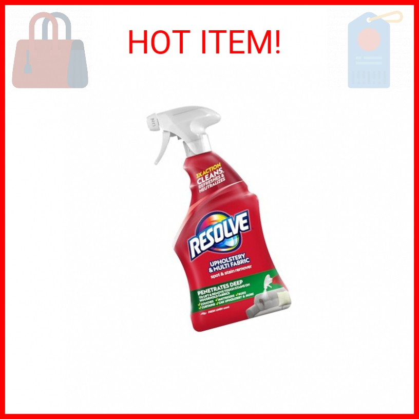 Resolve Carpet Cleaner, 22 fl oz Multi-Fabric Cleaner and Upholstery Stain Remov