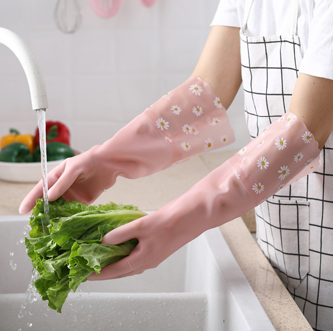 Rubber Gloves for Household Cleaning Gloves | Reusable Multipurpose Rubber Glove