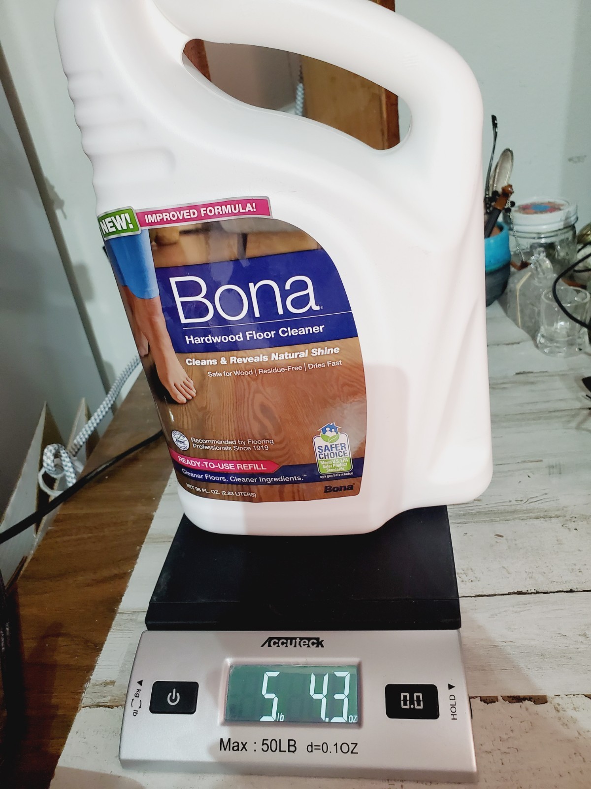 Bona Hardwood Floor Cleaner 96 oz 70% Full Ready To Use Refill