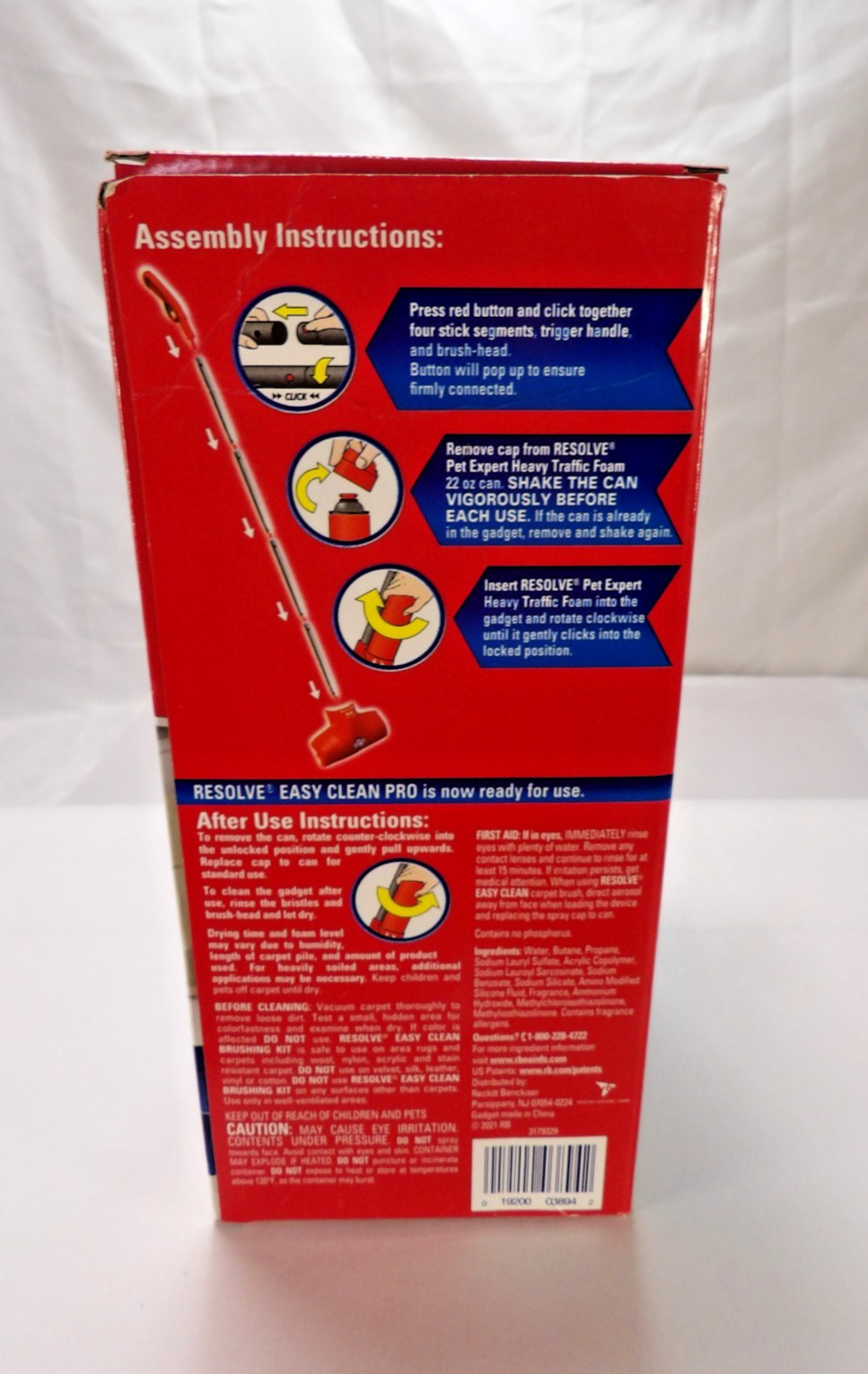 NEW Resolve Easy Clean Pet Expert Brushing Kit Heavy Traffic Carpet Cleaning