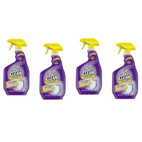 OxiClean Shower Guard Spray, 30 Ounce – Pack of 4