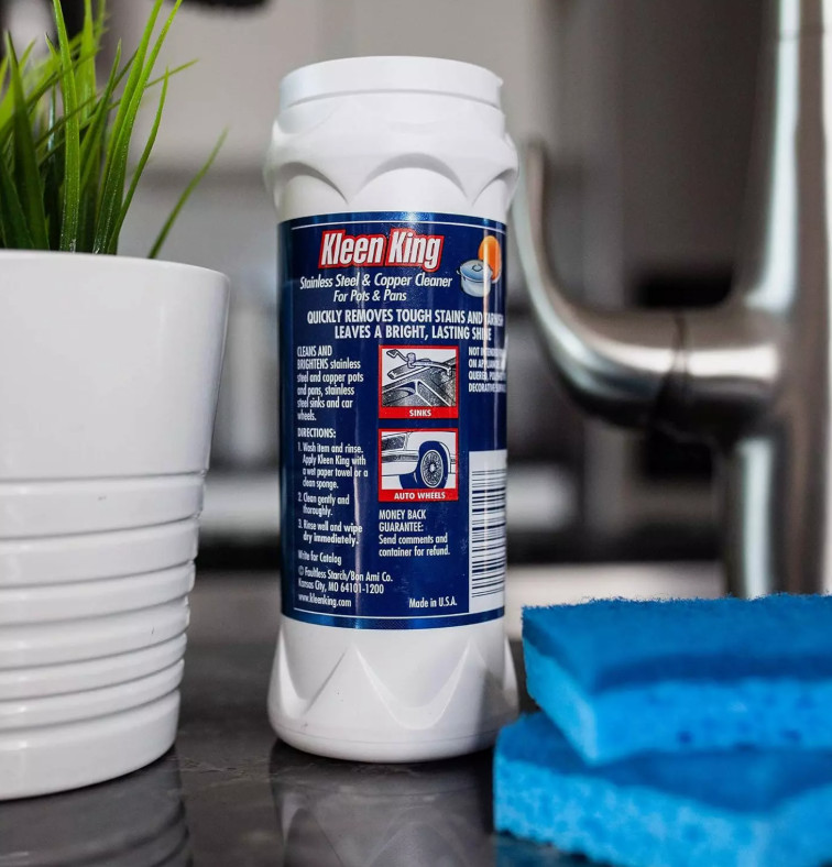 King Kleen Stainless Steel Cookware Cleaner and Copper Cleaner (14 Oz, 1 Pack)