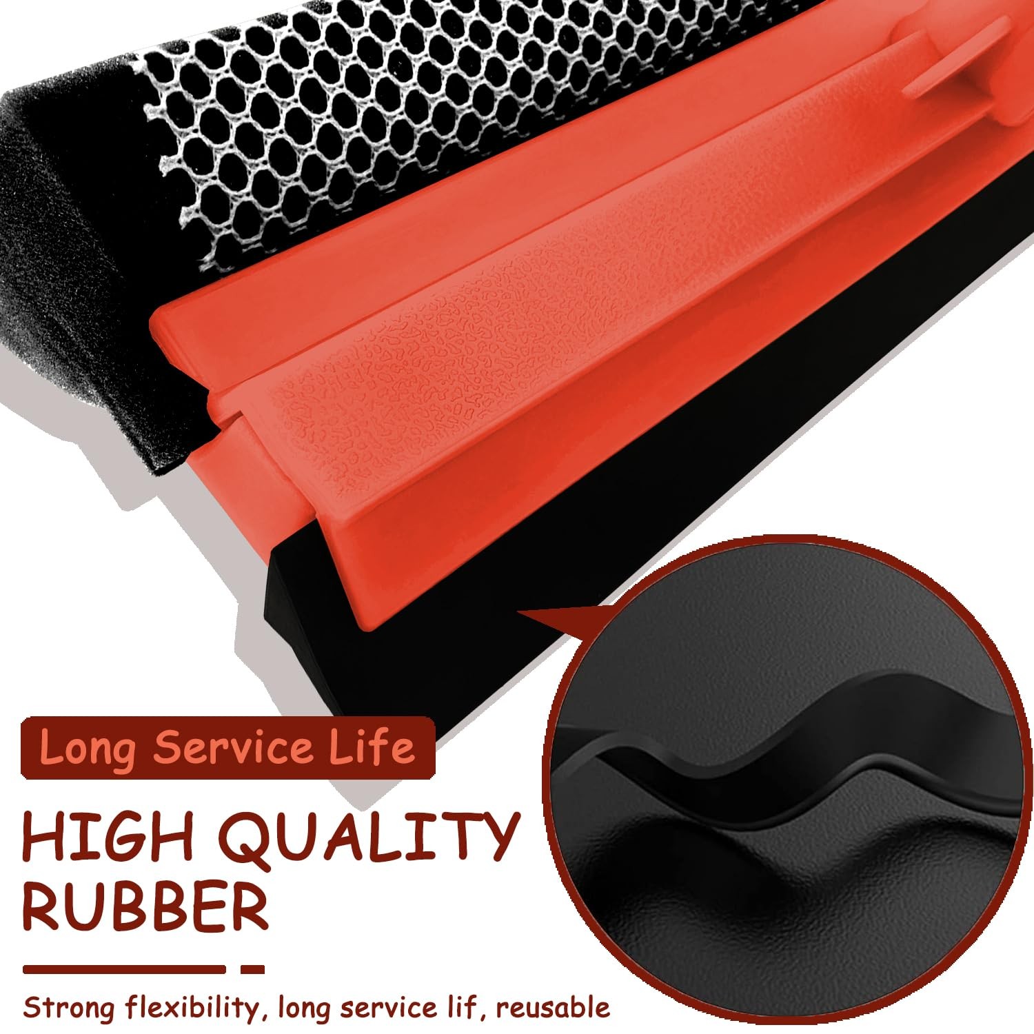 Shower Squeegee Window Squeegee Cleaner for Shower Doors Glass, 2 in 1 Window…