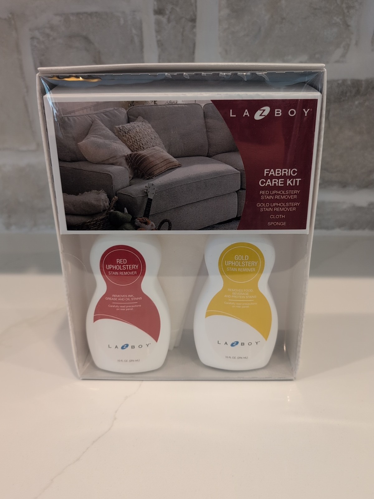 La-Z-Boy Fabric Care Kit Red & Gold Upholstery Stain Remover Kit Furniture New