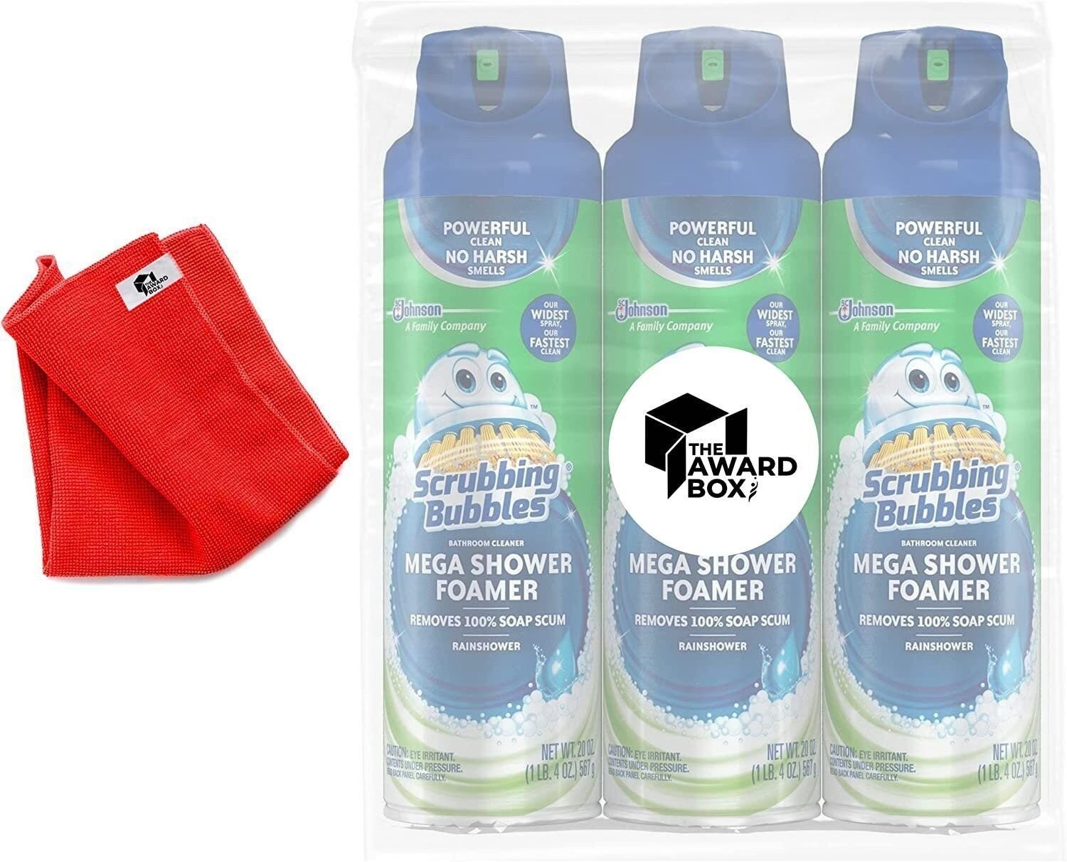 Scrubbing Bubbles Mega Shower Foamer Bathroom Cleaner, 20. oz -3 PK