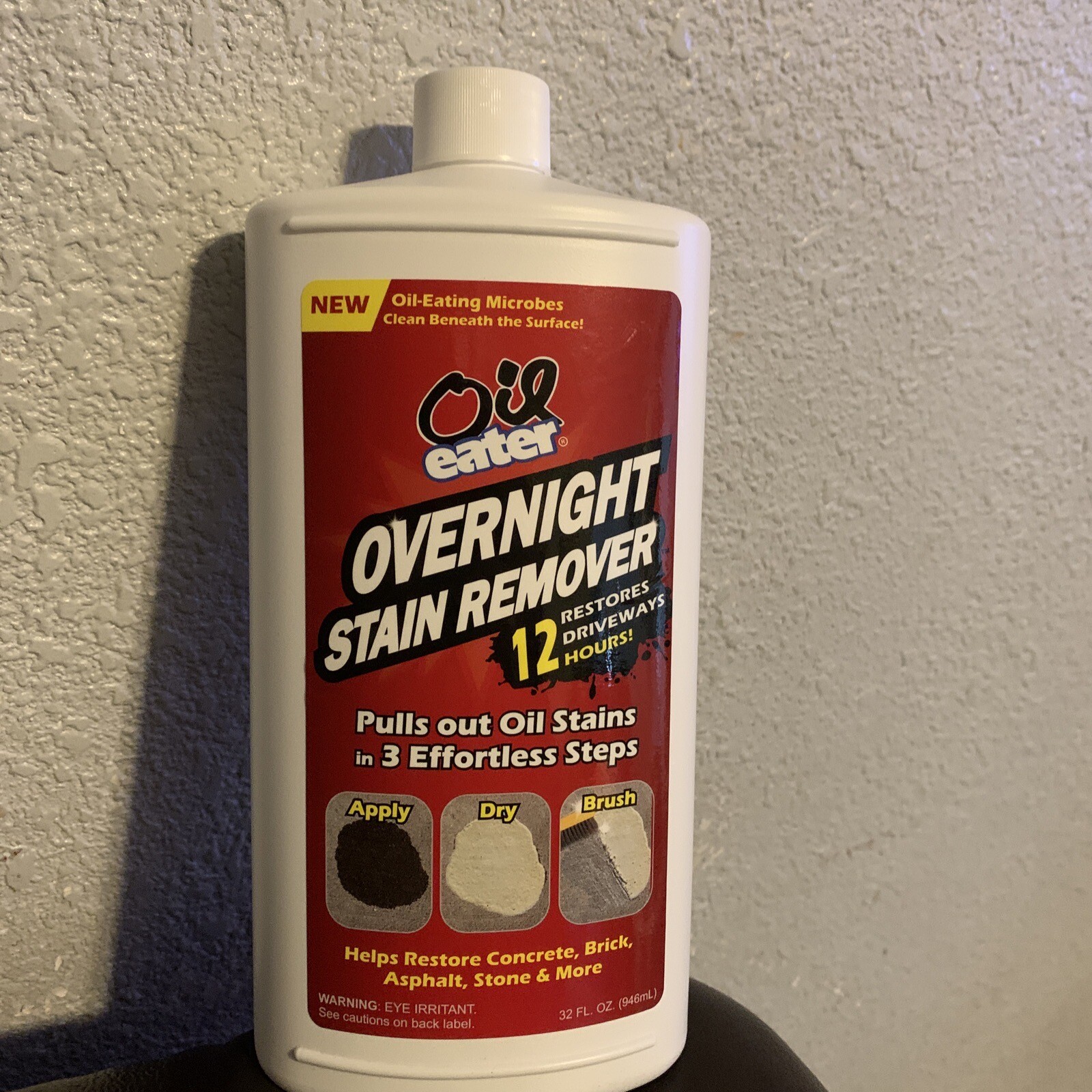 Overnight Stain Remover for Cleaning Oil Stains on Concrete, Driveway, Pavers…