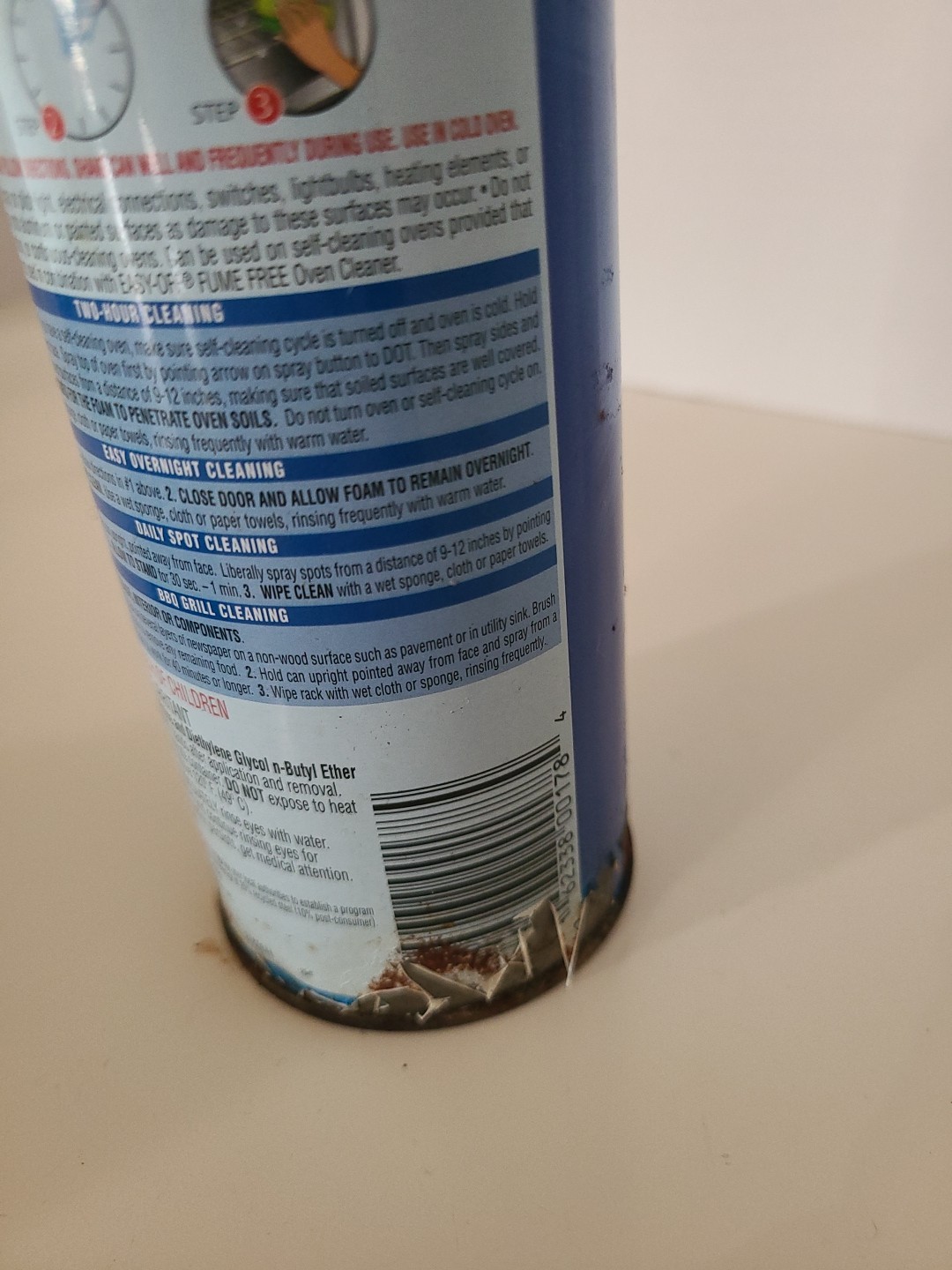 EASY-OFF Fume Free Oven Cleaner Aerosol Tough Baked On Lemon Scent 16oz. 90%full