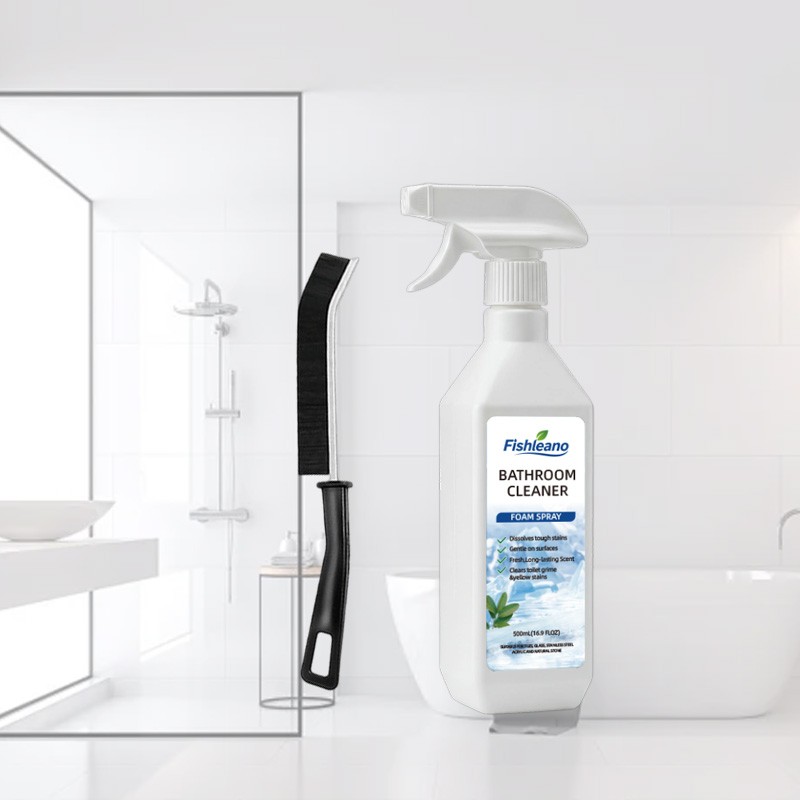 Bathroom Cleaner Foam Spray 500ml,Scale Remover Bathroom Cleaner For Tiles,Glass