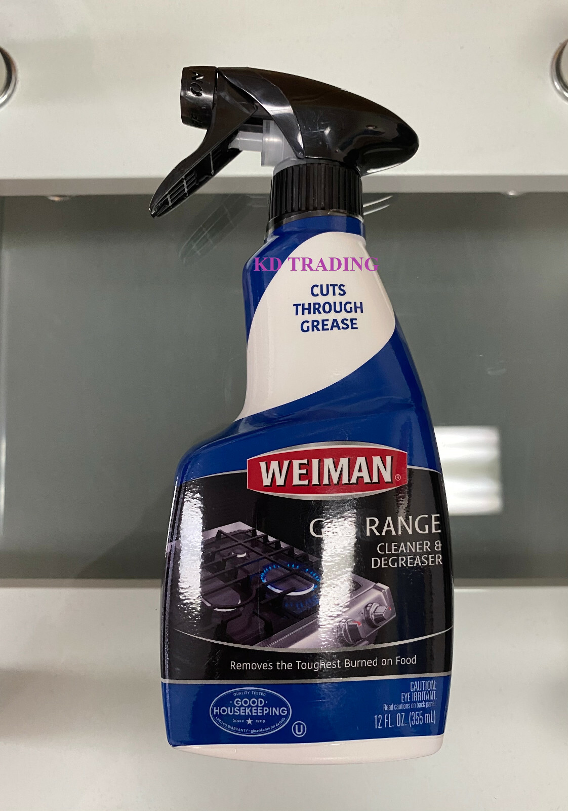 Weiman BBQ Gas Range Stove Top Grill Ceramic CLEANER & DEGREASER 12oz Spray