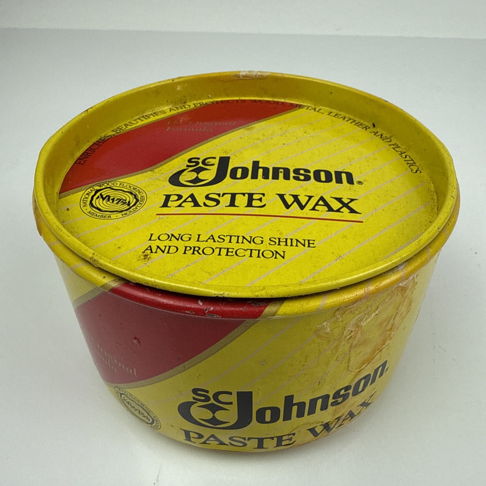 SC Johnson Wood Paste Wax Original Formula 16+ oz Long Lasting Shine Almost Full