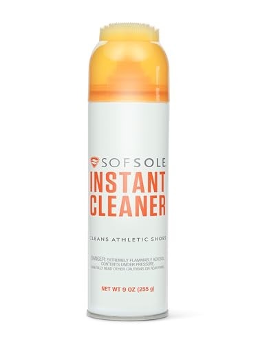 Foam Shoe Cleaner 9 Oz Deep Cleaning Spray Scrub Cap Applicator Fresh Scent