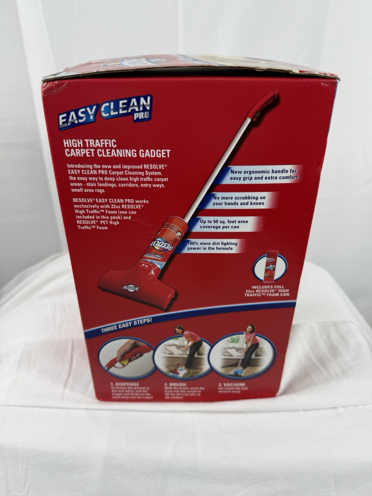 Resolve Easy Clean Pro Carpet Cleaner Gadget Foam Refill 22 oz Clean & Fresh NEW