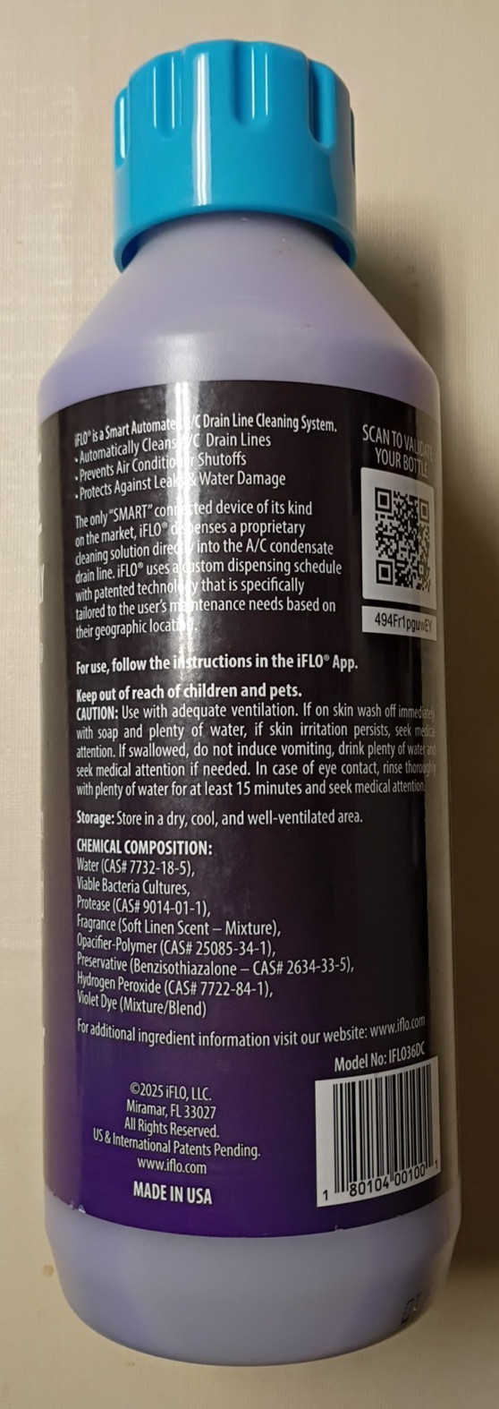 iFlo Refill 36 oz. Drain Line Cleaner 3 Month Supply