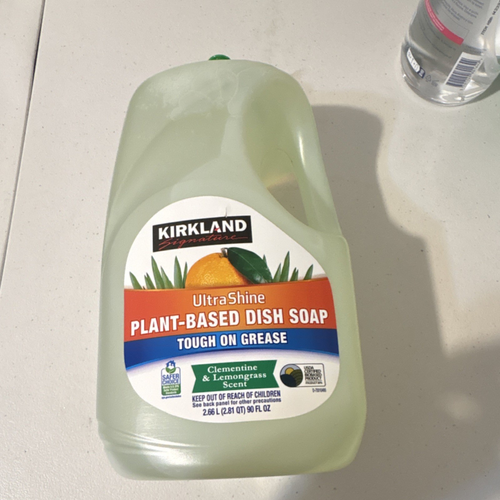Kirkland Signature UltraShine Plant-Based Dish Soap 90 fl oz Clementine & Lemon…