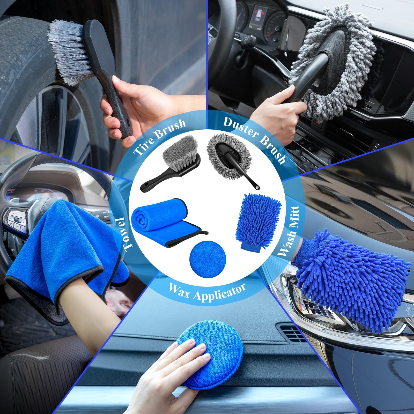 34Pcs Car Detailing Brush Set, Car Detailing Kit, Auto Detailing Drill Brush …