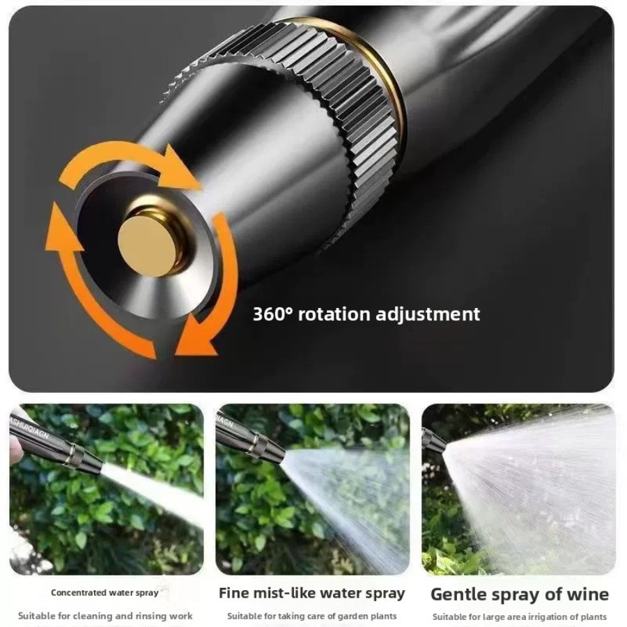 2026 Upgraded Home High-Pressure Car Wash Water Gun Booster Nozzle for Car &Lawn