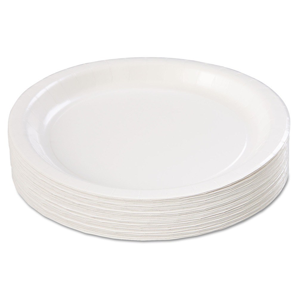 Hoffmaster PL7095 9 in. Coated Paper Dinnerware Plate – White (500/Carton) New