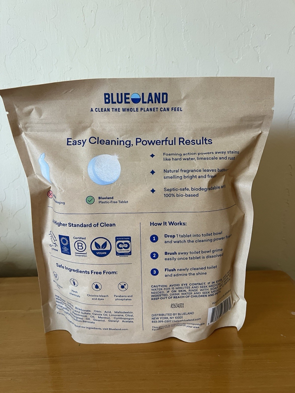 Blueland Toilet Bowl Cleaner Tablets, Lemon Mint, 30-count