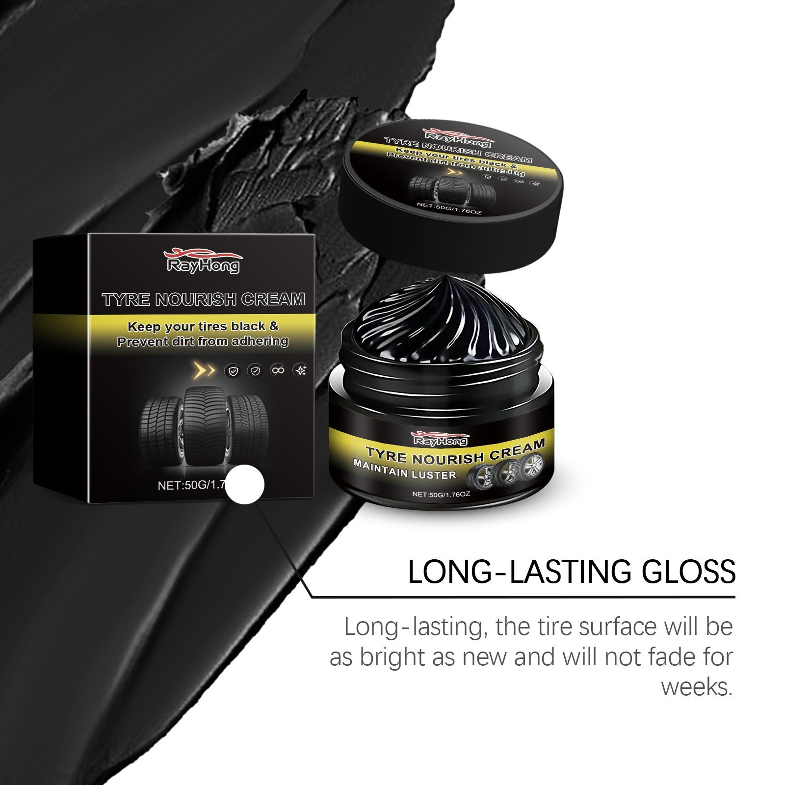 Tyre Nourish Cream,Maintain Luster For Cars,UV Protection And Waterproof Coating