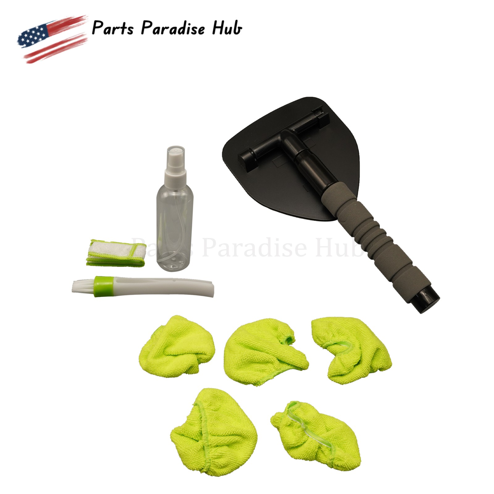 Cleaning Tool Kit Windshield Car Window Glass Wiper Cleaner Brush Pad Extendable