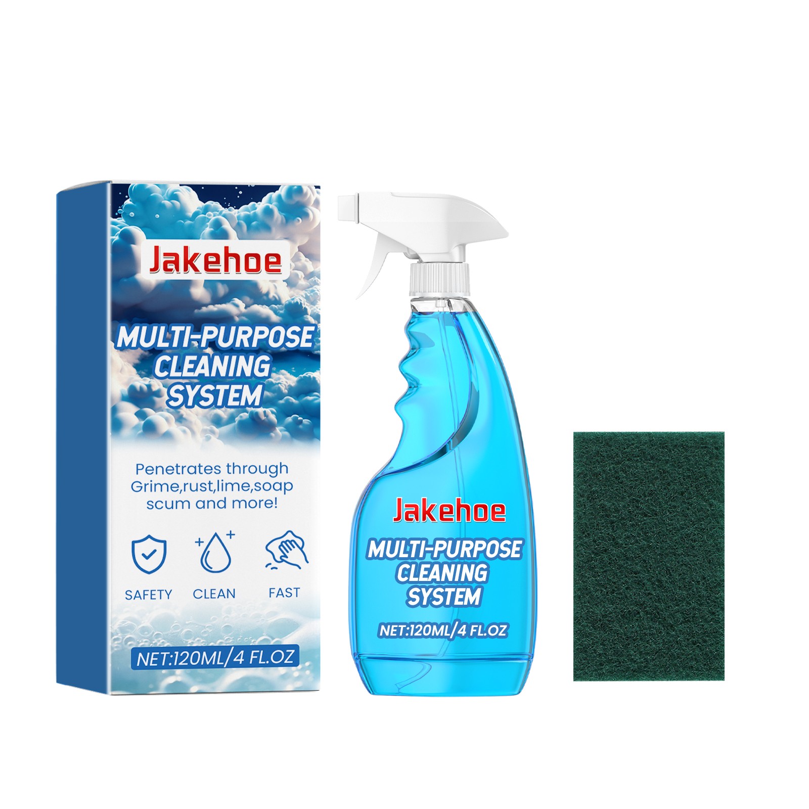 Multi Surface Cleaner Spray for Kitchen Stove Countertop Gentle Solution 120ml