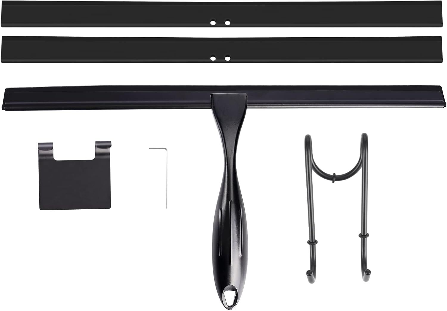 TOOVEM 14 inch All-Purpose Stainless Steel Shower Squeegee for Shower Glass Door
