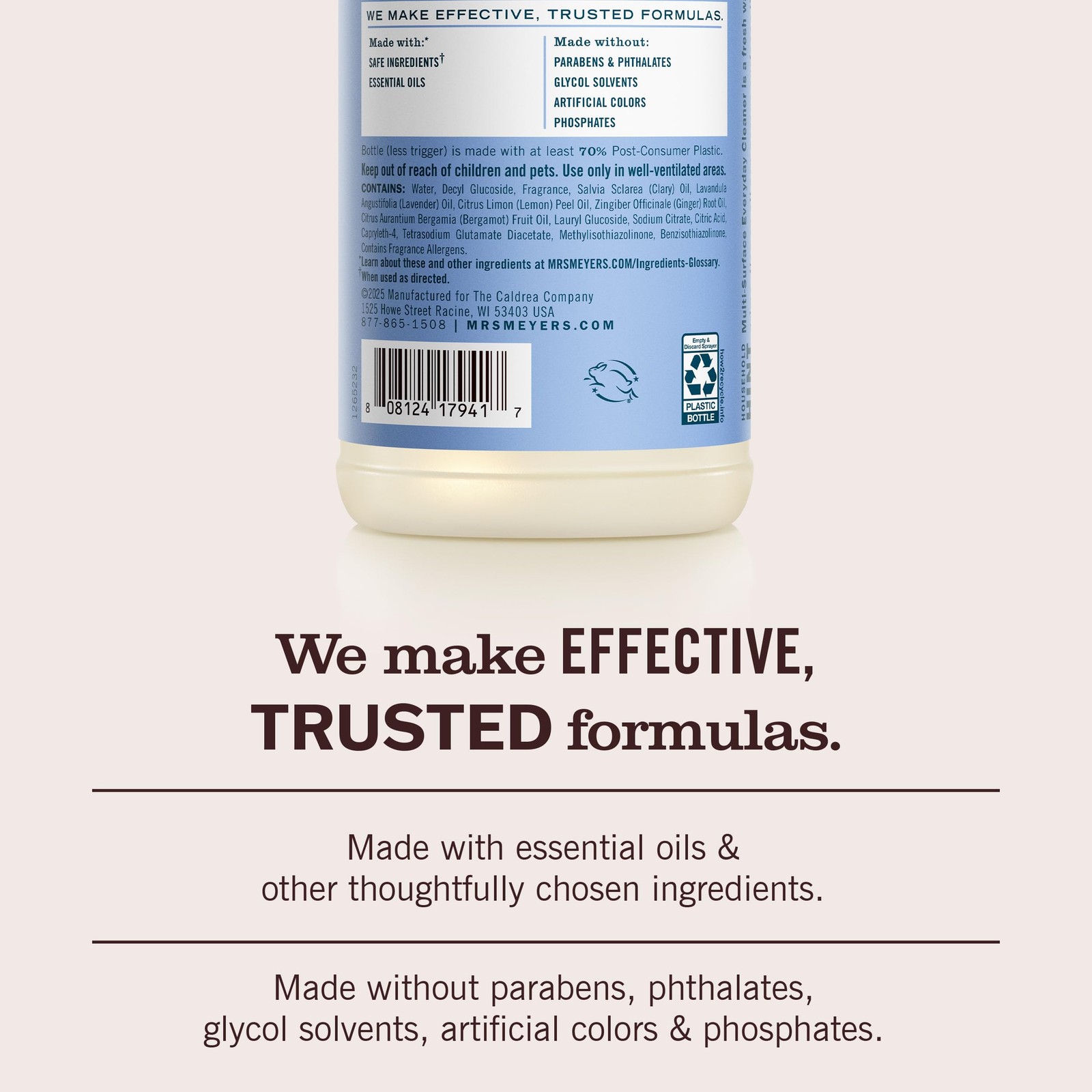 MRS. MEYER’S CLEAN DAY Multi-Surface Everyday 16 Fl Oz (Pack of 1), Multi