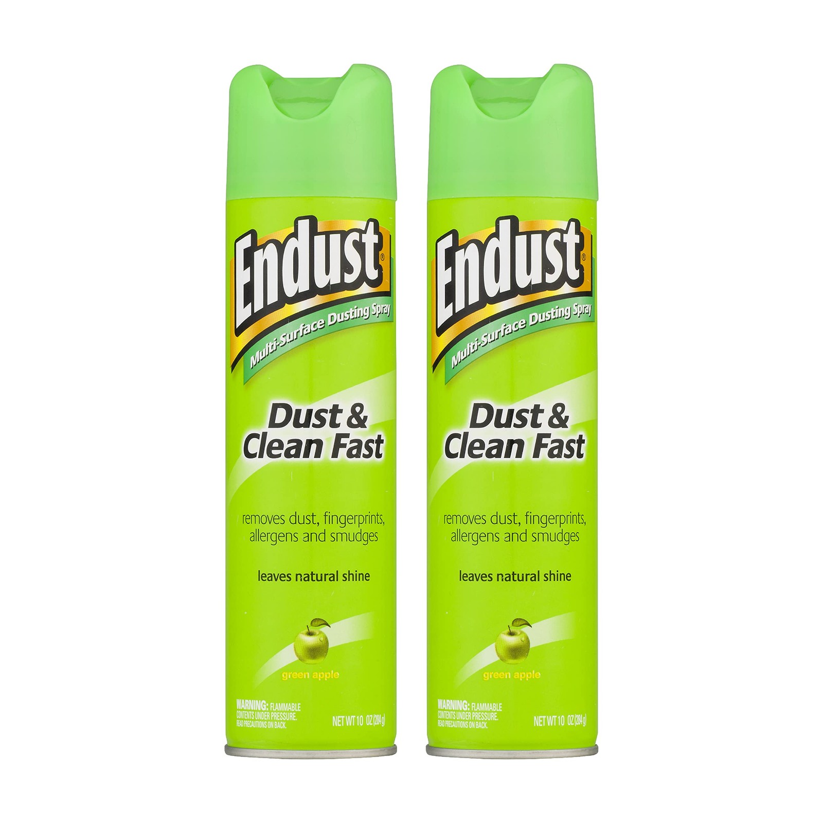 Multi-Surface Dusting and Cleaning Spray, Green Apple, 2 Count