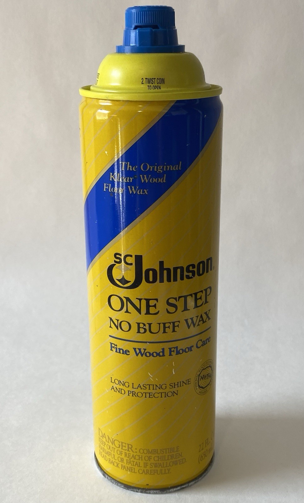 SC Johnson One Step No Buff Wax Fine Wood Floor Care 22 fl oz Discontinued