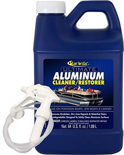STAR BRITE Ultimate Aluminum Cleaner & Restorer – Safely Clean Pontoon Boats,