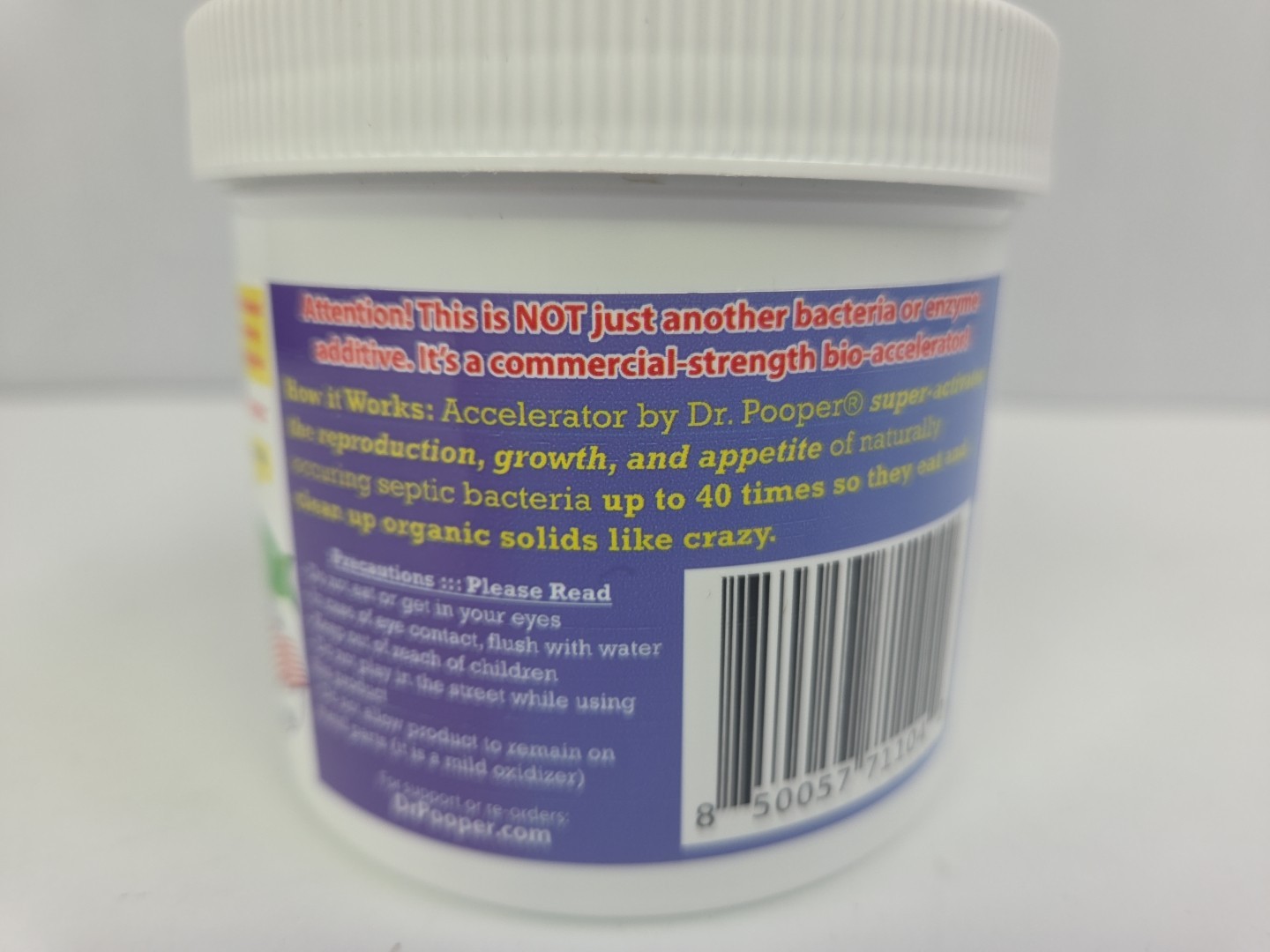 Accelerator By Dr. Pooper RV Boat & Small Waste Systems Cleaner 65 Doses, Scoops