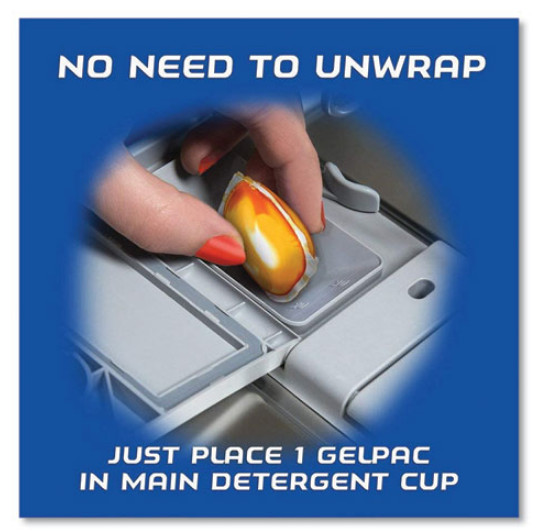 Finish 81053 All In 1 Dishwasher Gelpacs Orange Scent 32 Ct Box 8 Pack Case