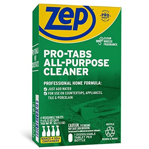 Eco Friendly Cleaning Tablets 4 Count Makes 32 oz Bottles of Cleaner