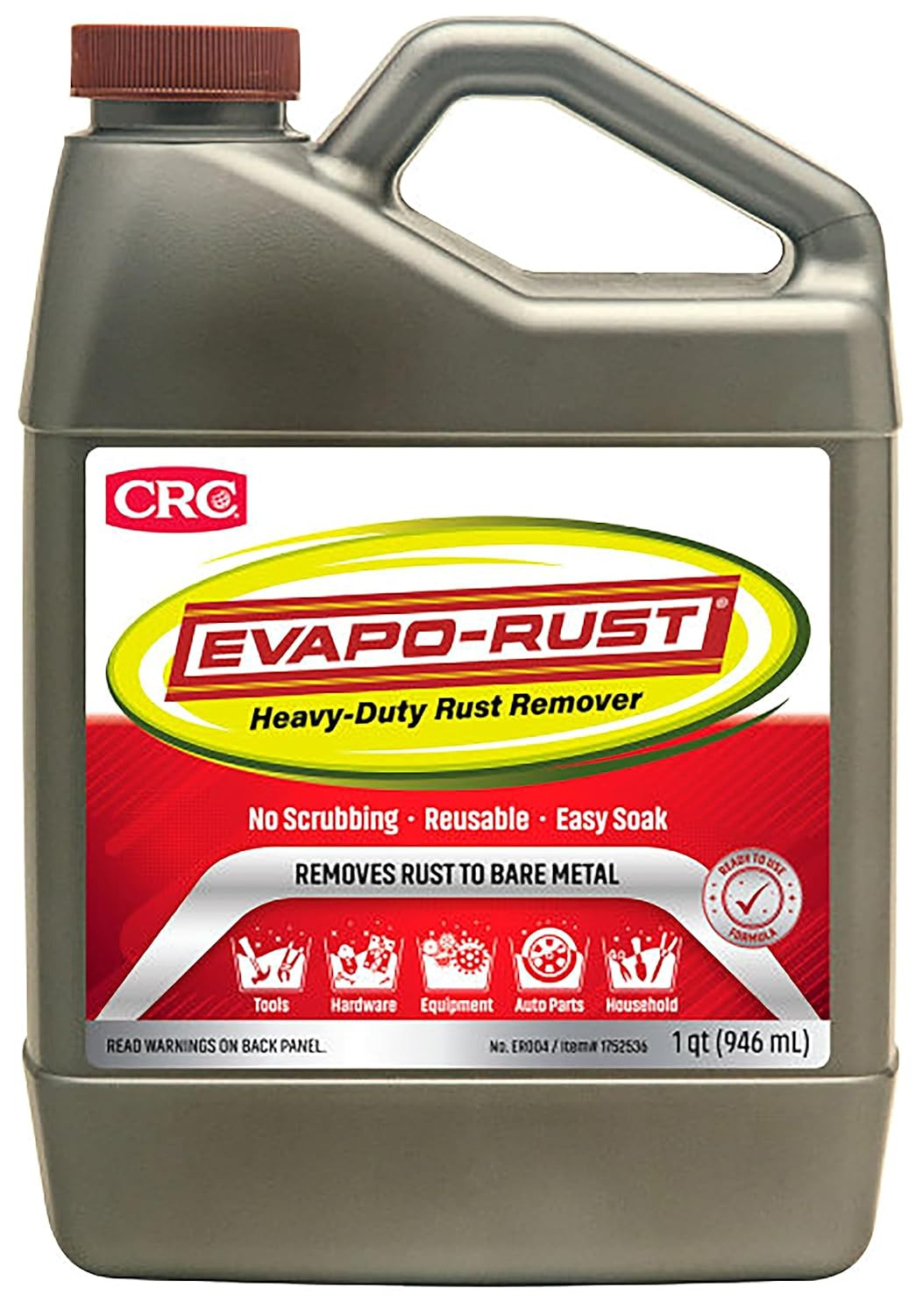 CRC Evapo-Rust, Heavy-Duty Rust Remover, Reusable, Acid-Free, Non-Corrosive