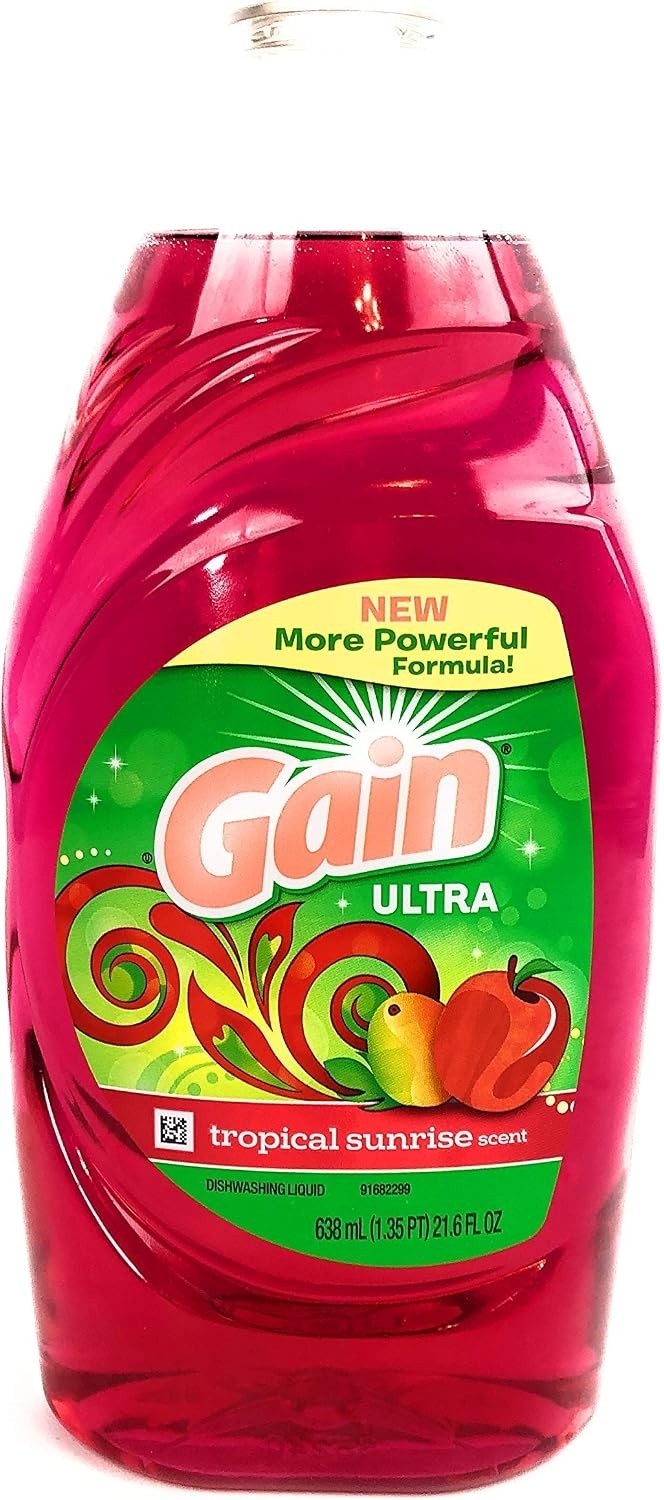 Gain Dishwashing Liquid Soap Tropical Sunrise 21.6 oz NEW