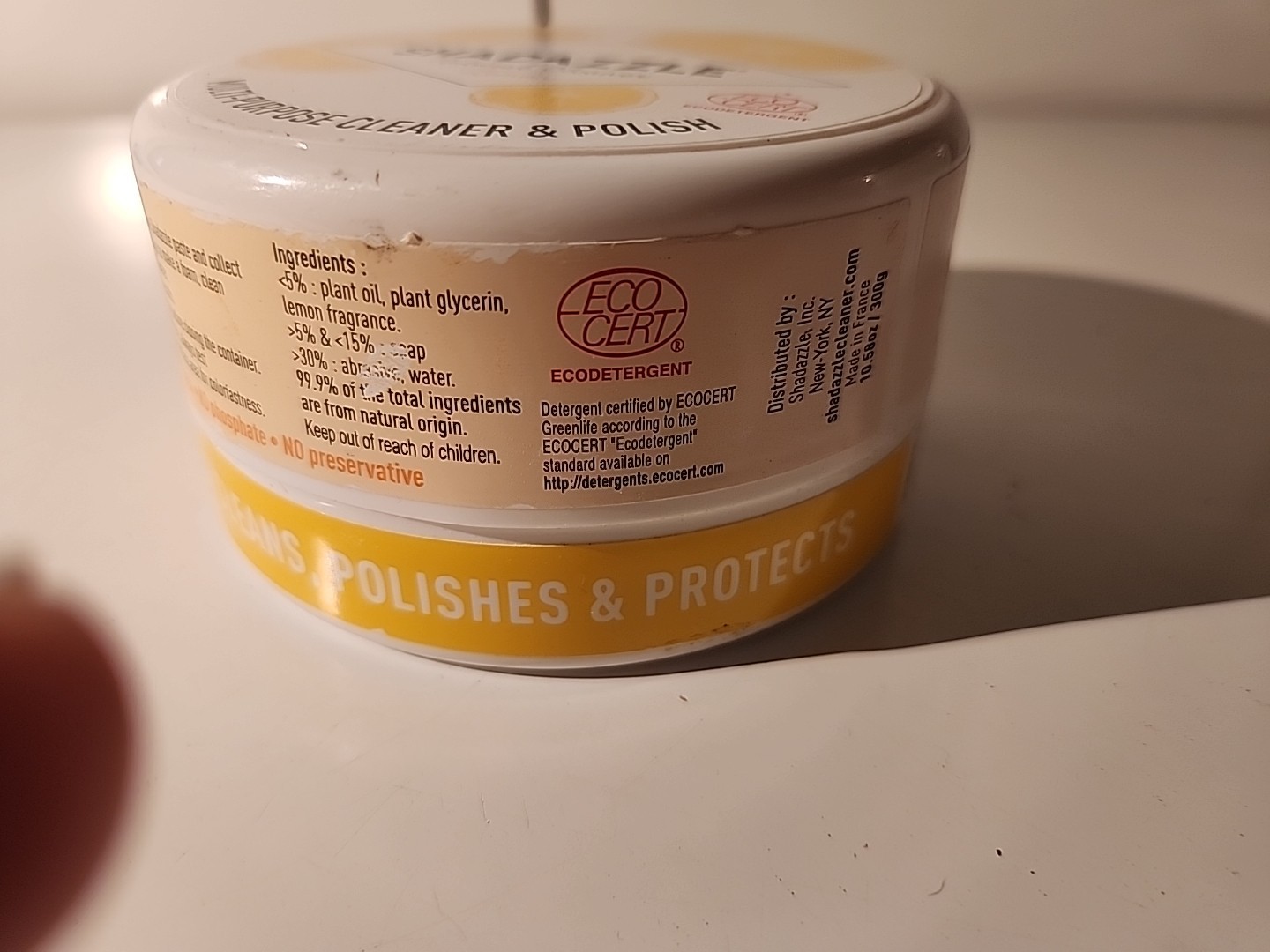 Shadazzle Natural Cleaner Lemon Multi-Purpose Cleaner Polish Made France New