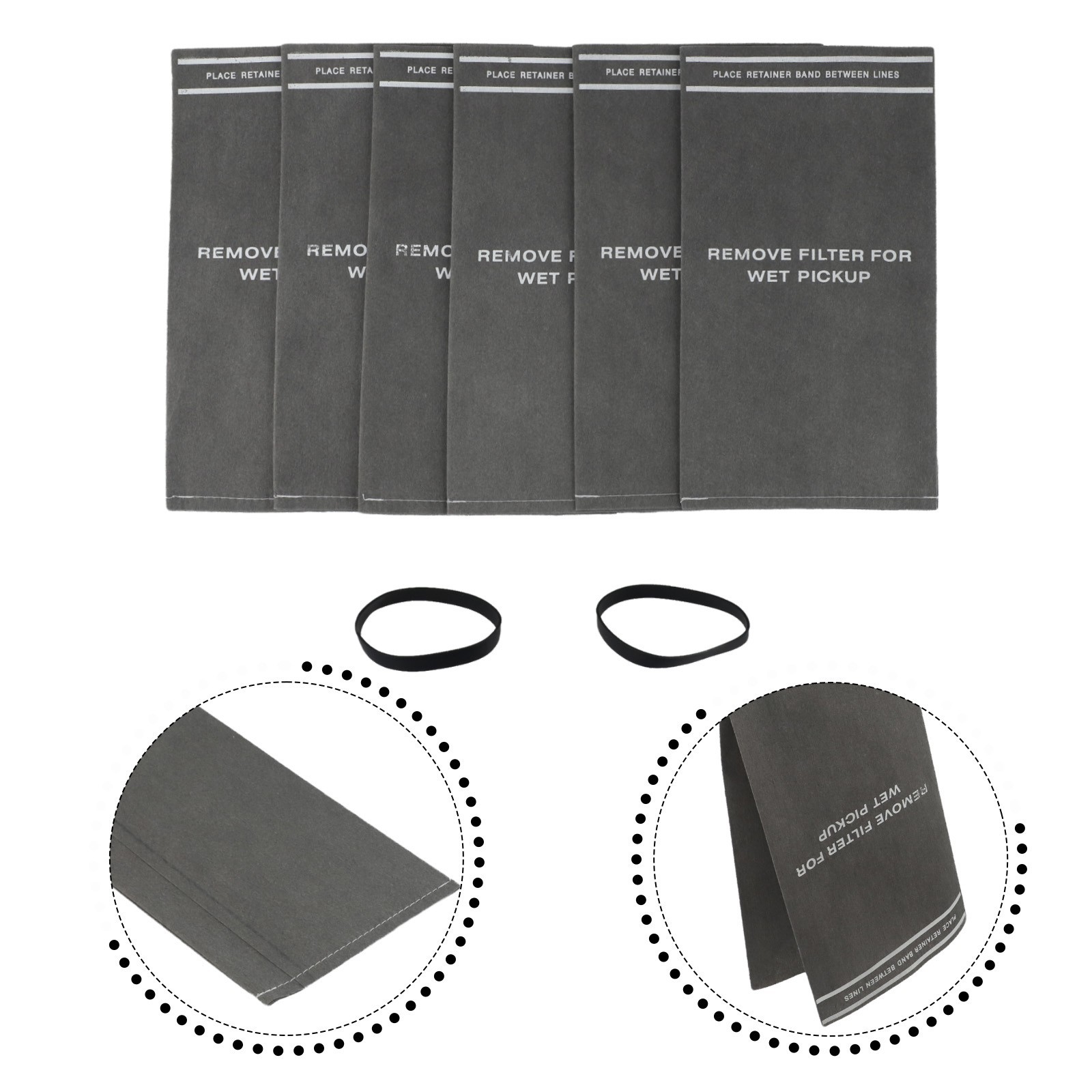 New Useful Dust Bags Wet Dry Filter Bags For Shop Vacuums 2 To 2.5 Gallon