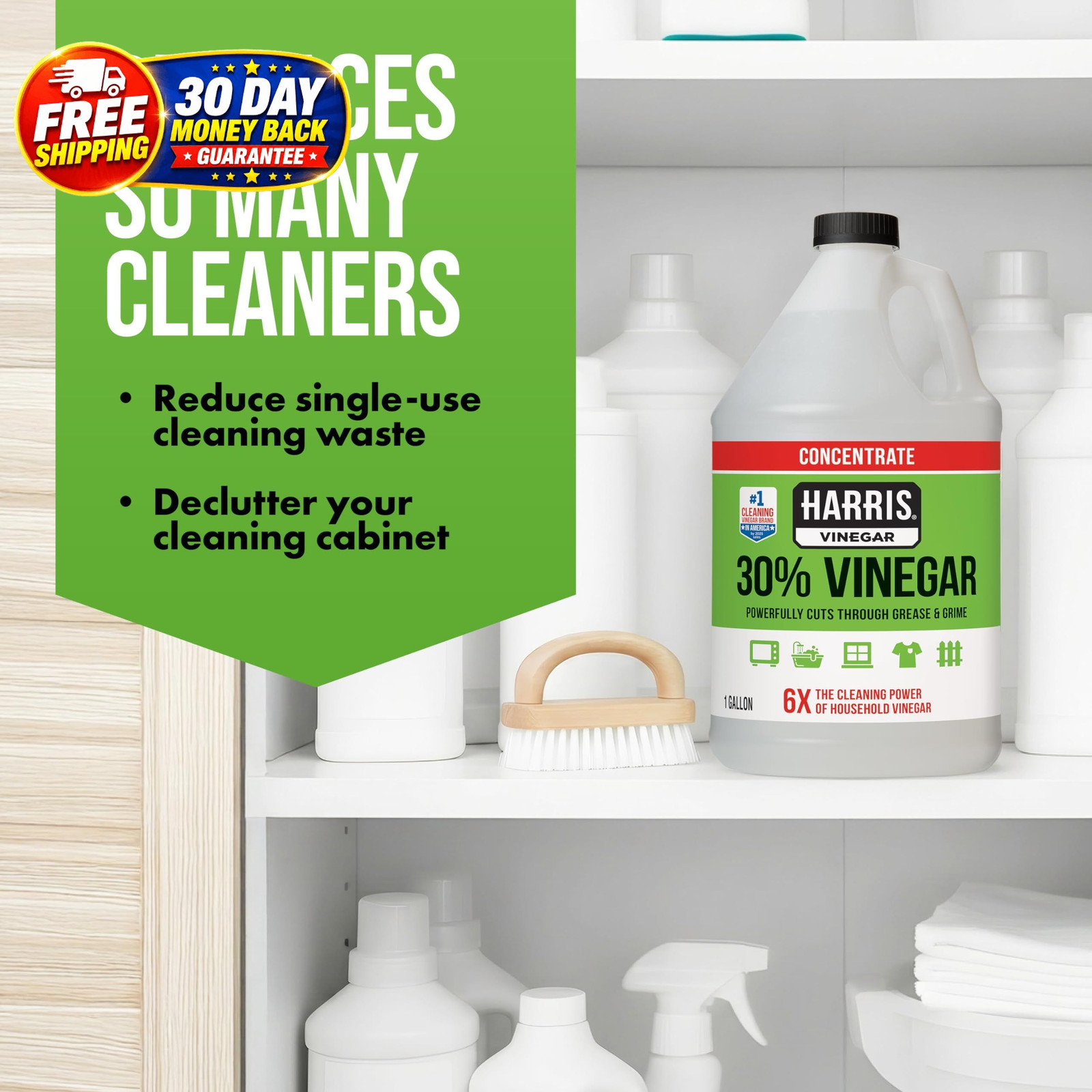 30% Vinegar Concentrated Extra Strength — All 128 Fl Oz, No Color