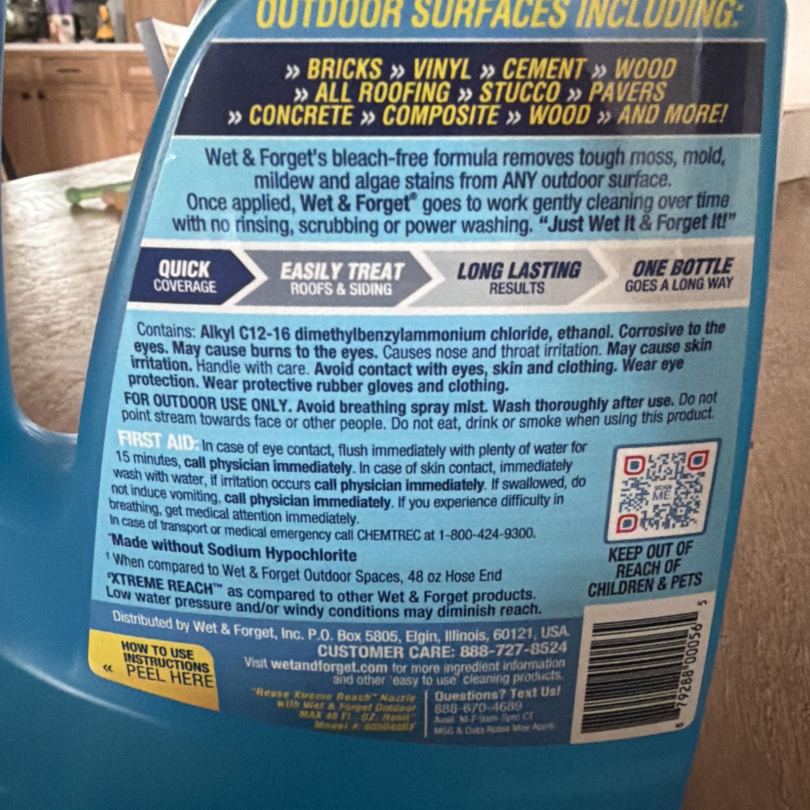 Wet & Forget outdoor max 48-fl oz Multi-surface Concentrated Outdoor Cleaner