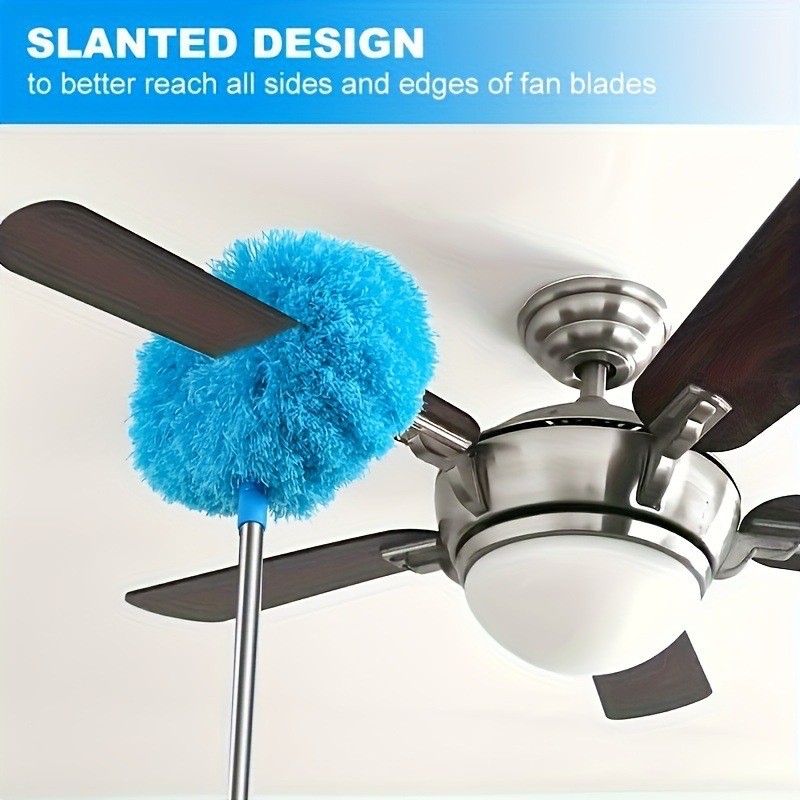 Extendable Ceiling Fan Duster Microfiber Dust Cleaner Brush Telescopic Pole