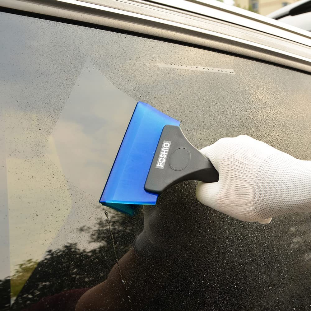 Small Squeegee with 5 Inch Dark Blue & Green Blade Mini Wiper Window Tinting …