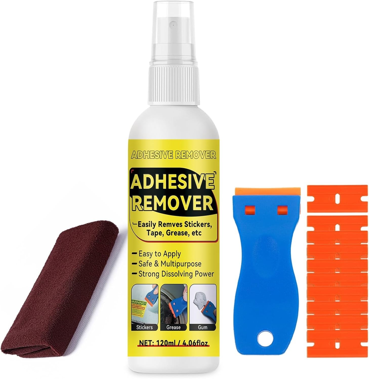 Adhesive Remover, Multipurpose Sticker and Label Cleaner, Surface-Safe Glue R…