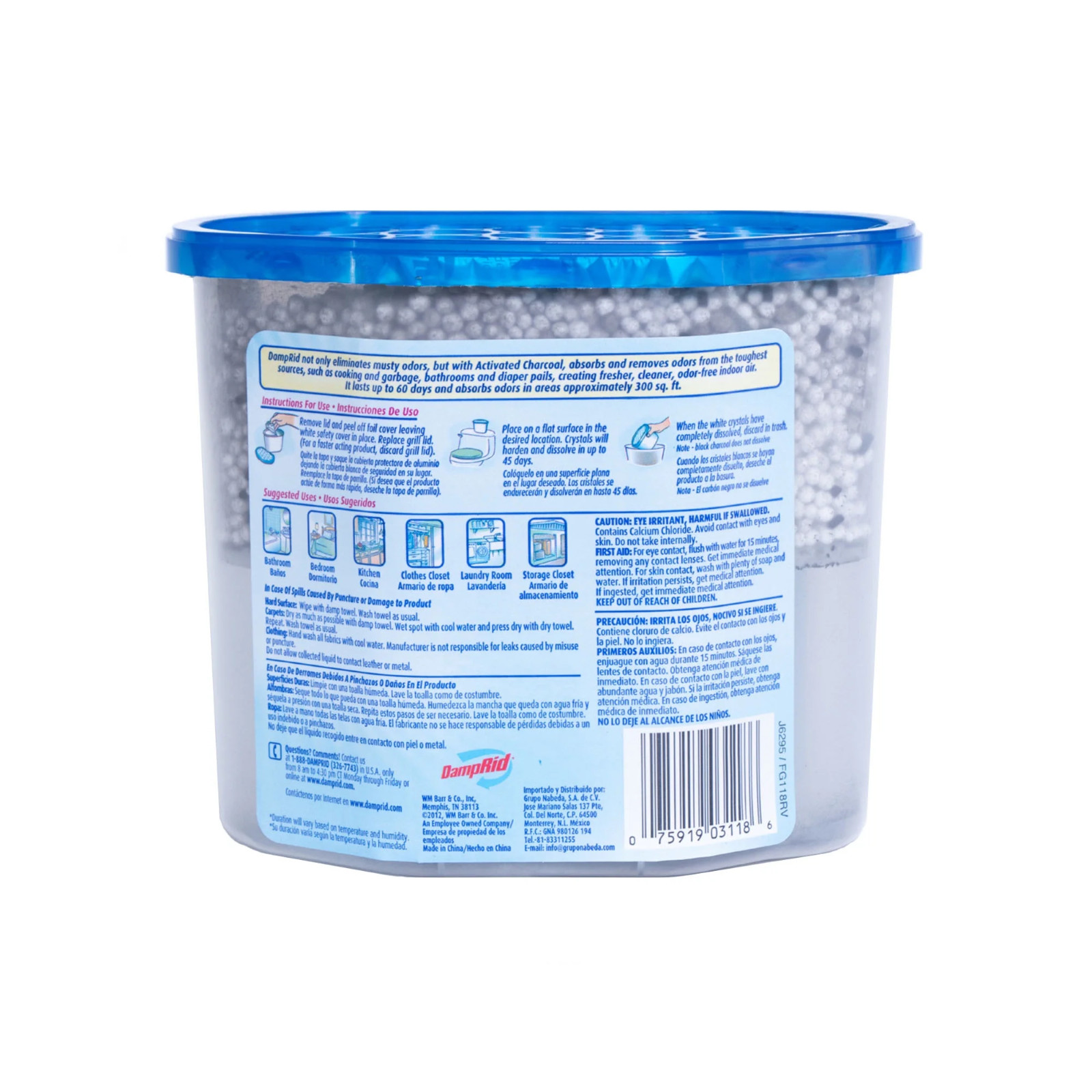 DampRid Moisture Absorber with Activated Charcoal for Boats & RVs 18 oz.