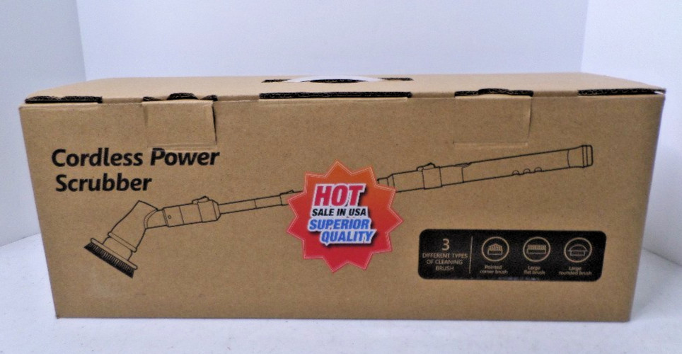 Homitt Cordless Power Scrubber HM204C – 3 Brush Heads – Bathroom Shower Walls