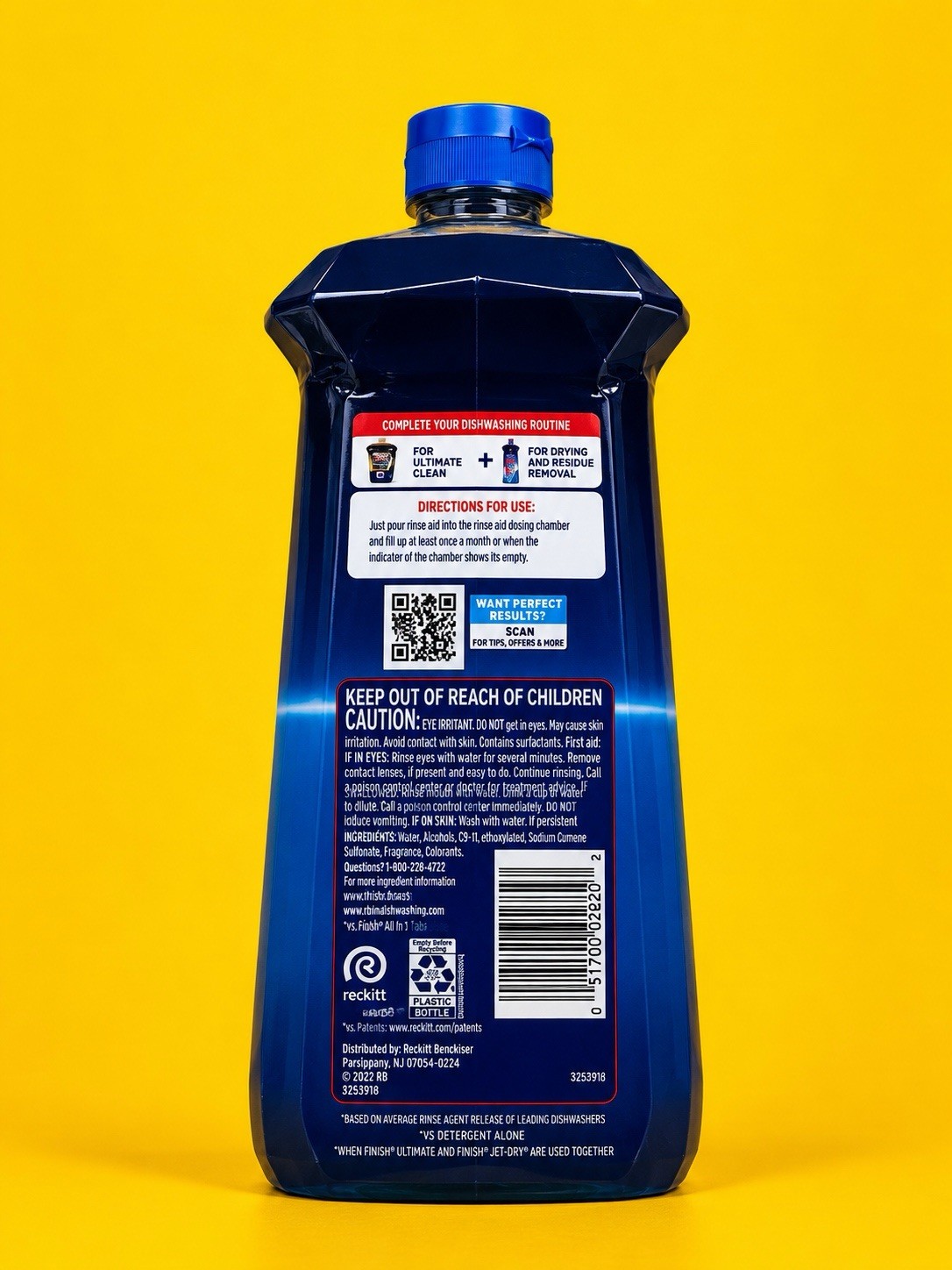 Finish Powerball Jet-Dry Ultimate Residue Removal Rinse Aid, 38 Fluid Ounce