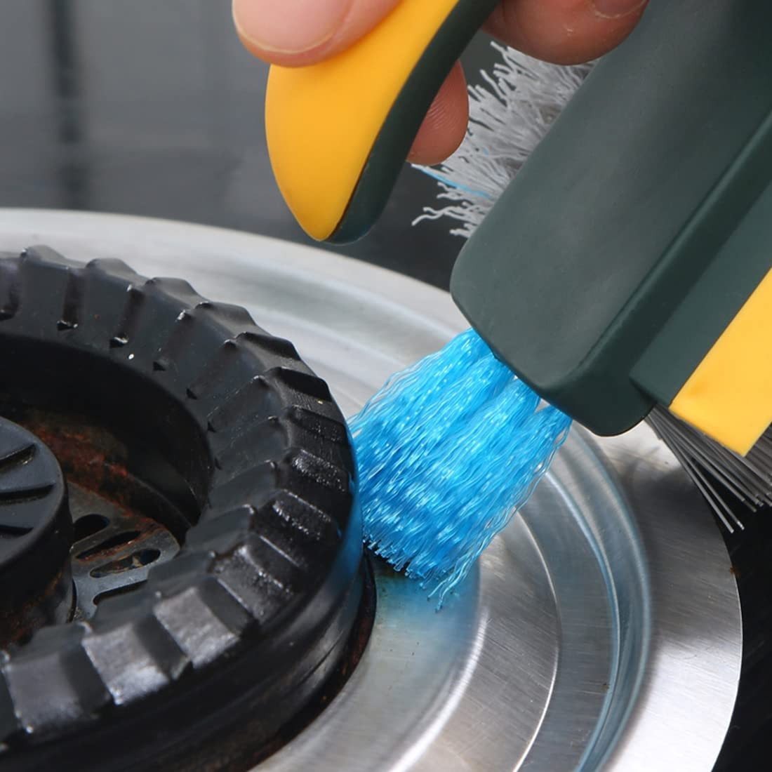 Grout and Corner Scrubber Brush Floor Cleaner for Cleaning Bathroom Kitchen Wall