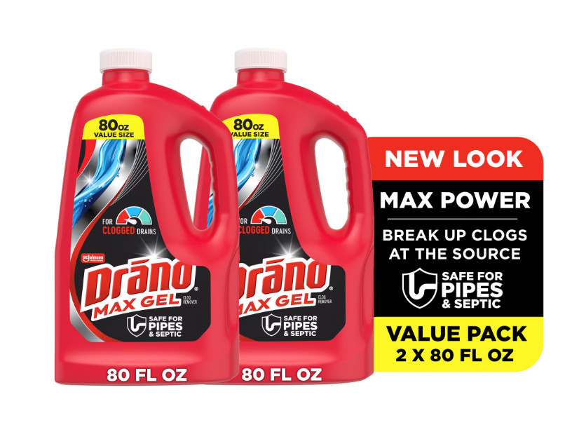 ( 2 pack ) Max Gel Drain Clog Remover, 160 Ounces, 2 Count