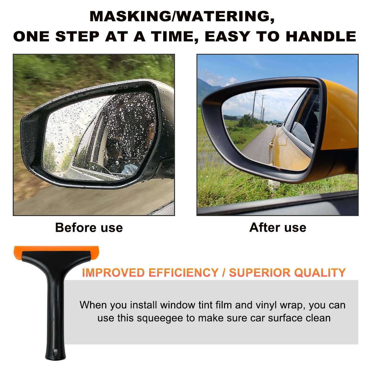 FLexible Silicone Window Squeegee Car Windshield Squeegee for Car Mirror